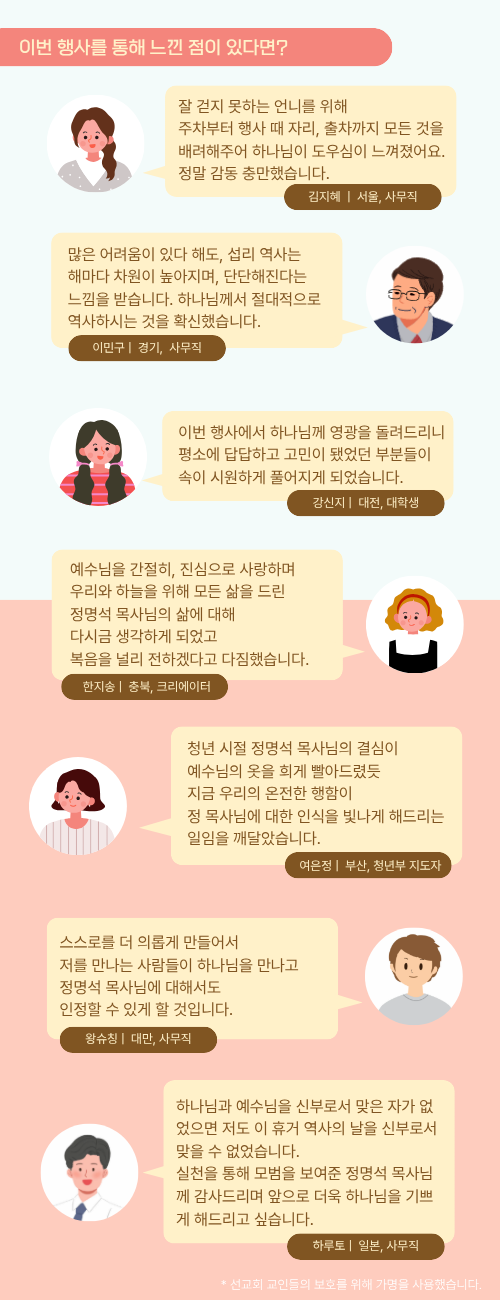 이번 휴거 역사의 날 행사를 통해 느낀점이 있다면