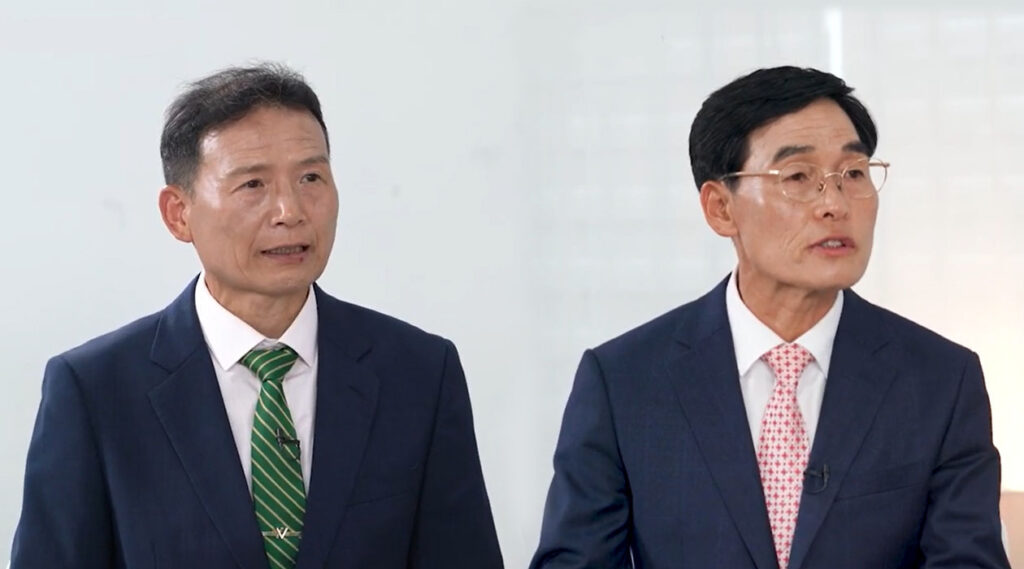 1980년대 선교회의 초창기 모습을 증언하는 백충경 목사와 박천권 목사